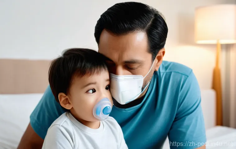 소아 천식 발작 시 응급 대처 방법 - **Prompt:** A caring mother, mid-30s, with a gentle and observant expression, subtly watches her 6-y... 소아 천식 발작 시 응급 대처 방법 - **Prompt:** A caring mother, mid-30s, with a gentle and observant expression, subtly watches her 6-y...