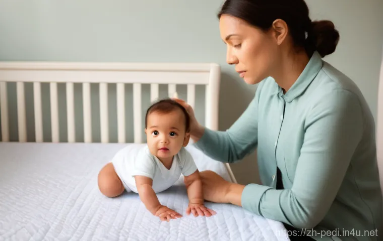 소아 혈변 증상과 위장질환 진단 - **Prompt 1: Initial Discovery and Parental Concern**
    "A young mother, in her late 20s, with a ge...